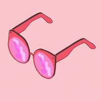 rose colored glasses deal with it GIF