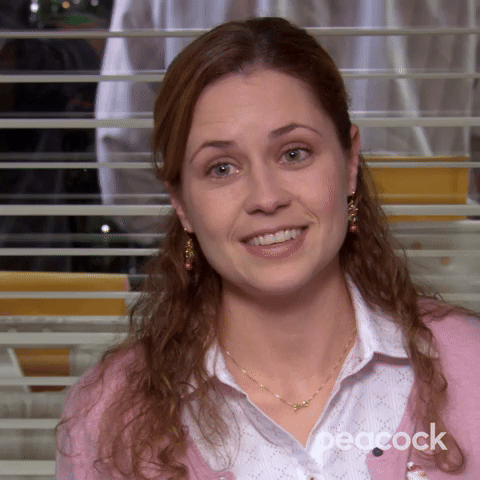 Reaction still from The Office: I Made the Right Choice