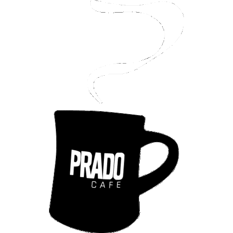 Coffee Mug Sticker by PRADO CAFE