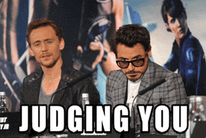 tom hiddleston judging you GIF