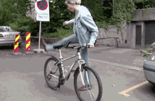bikes walks GIF