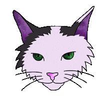 White Cat Sticker by Jasi