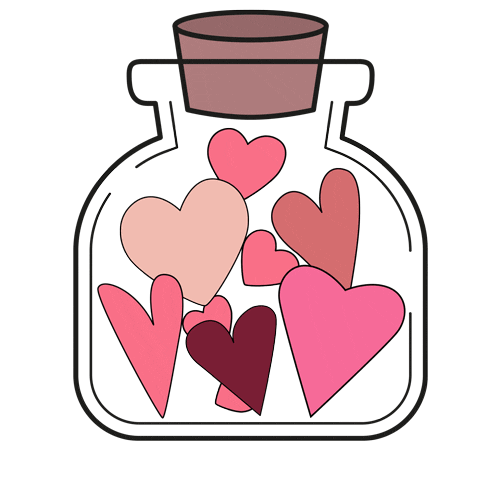 I Love You Hearts Sticker by Beelissa