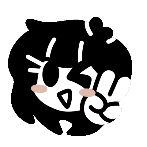 Black And White Girl Sticker