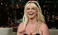 happy britney spears GIF