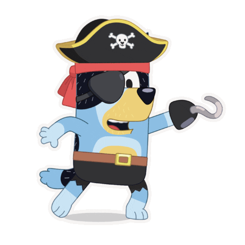 Halloween Pirate Sticker by Bluey