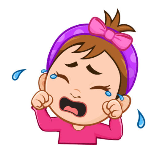 Sad Cry Baby Sticker by My Town Games