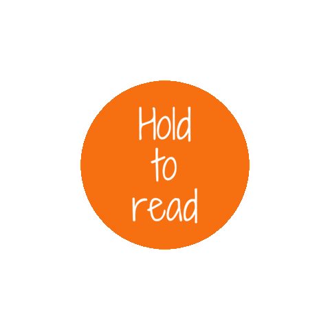 Hold To Read Sticker by NJOY Support