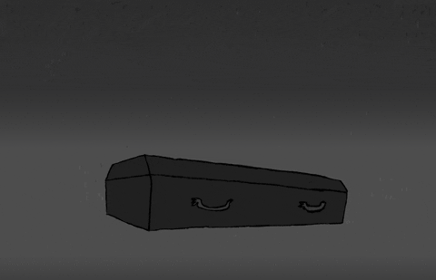 Image result for close the coffin lid gif