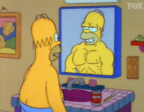 flexing delusions of grandeur GIF