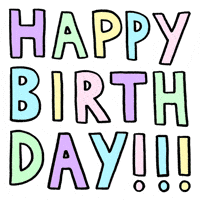 colorful happy birthday GIF by Nora Simon