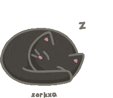 Tired Cat Sticker