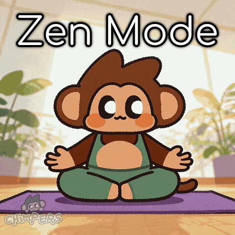 Relaxed Inner Peace GIF by Chimpers