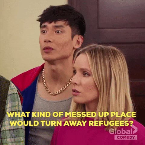 the good place eleanor shellstrop GIF by globaltv