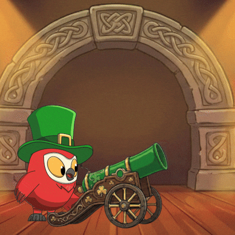 St Patricks Day Confetti GIF by birb