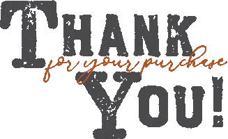 Thanks Sticker by Cattle Drive Leather Co.