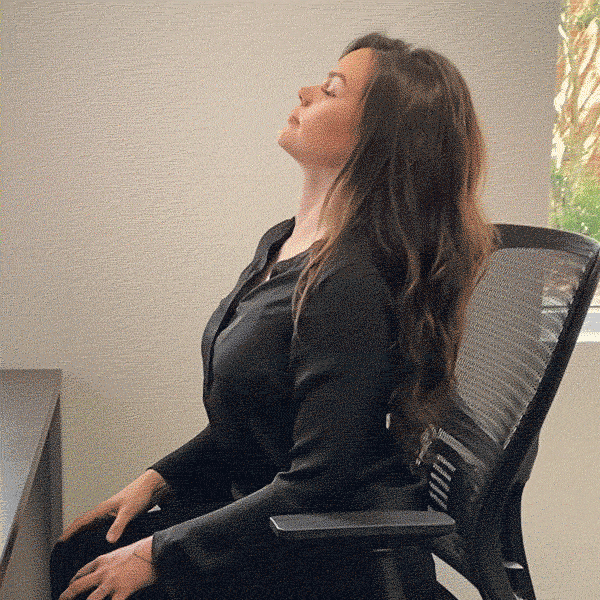 Chair Stretch GIF by Midtown Yoga