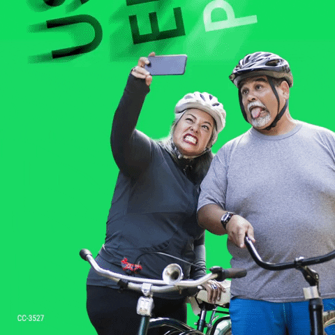 AstraZenecaCAMCAR exercise selfie work out bicicleta GIF