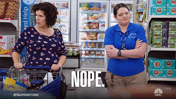 over it dina fox GIF by Superstore