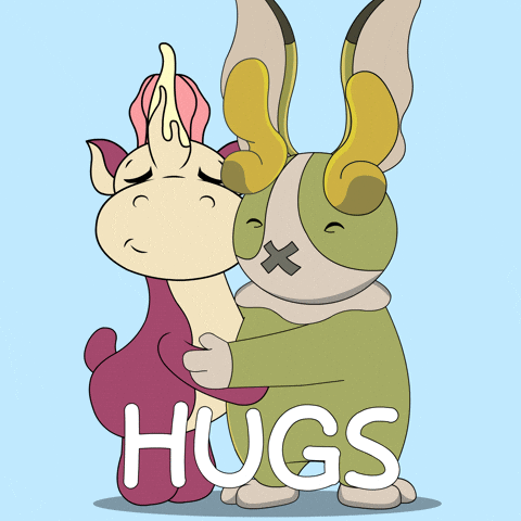 Friends Hug GIF by Aurory