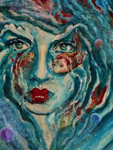Drowning Under Water GIF by Maryanne Chisholm - MCArtist