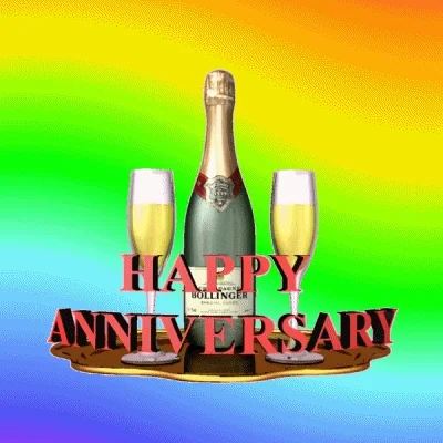 Happy Anniversary Cheers GIF