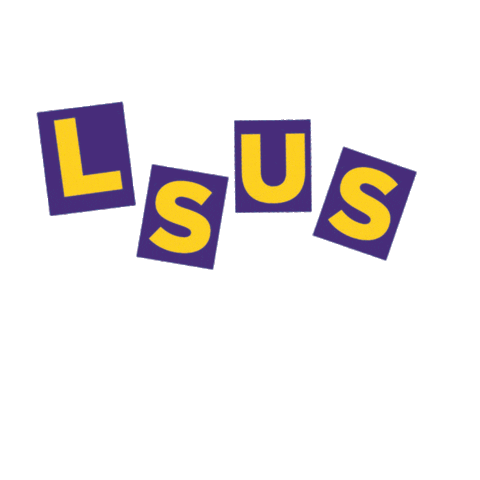 Pilots Purple And Gold Sticker by Louisiana State University Shreveport