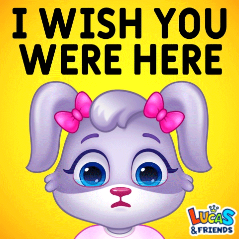 Miss You Love GIF by Lucas and Friends by RV AppStudios