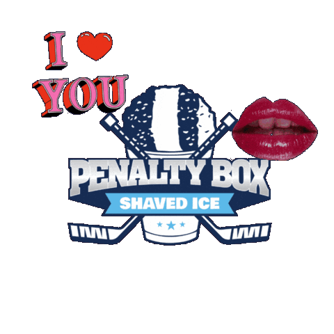 Tuesday Kiss Sticker by Penalty Box Shaved Ice
