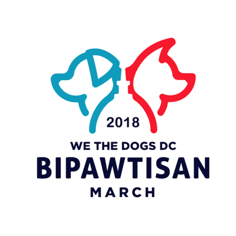 Washington Dc Dog Sticker by We the Dogs DC