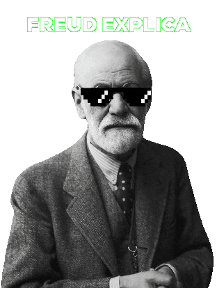 Sigmund Freud Sticker by Instituto GAIO