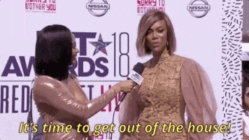 red carpet its time to get out of the house GIF by BET Awards