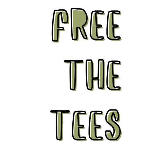 Free The Tees Sticker by Ktees.co