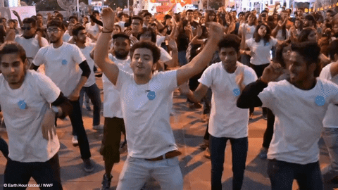 Happy Dance GIF by Earth Hour