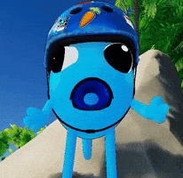 Happy Blue Fish GIF