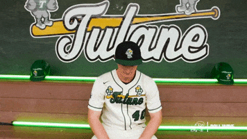 College Baseball Tracy GIF by GreenWave