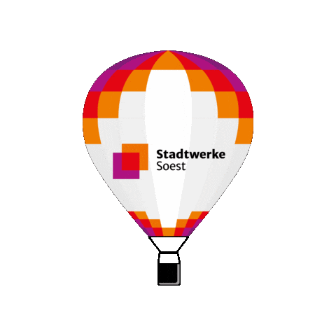 Wind Heissluftballon Sticker by Stadtwerke Soest
