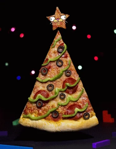 Christmas Pizza GIF