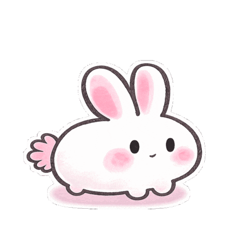 Happy Bunny Sticker by tururi