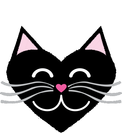 Cat Love Sticker by LisetteArt