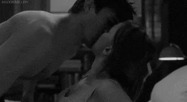 neck kisses making out GIF