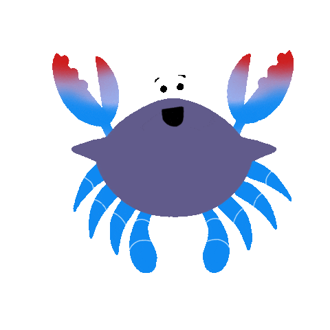 Crab Claws Summer Sticker