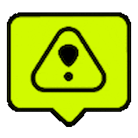 Attention Danger Sticker by FIQ-SANTE