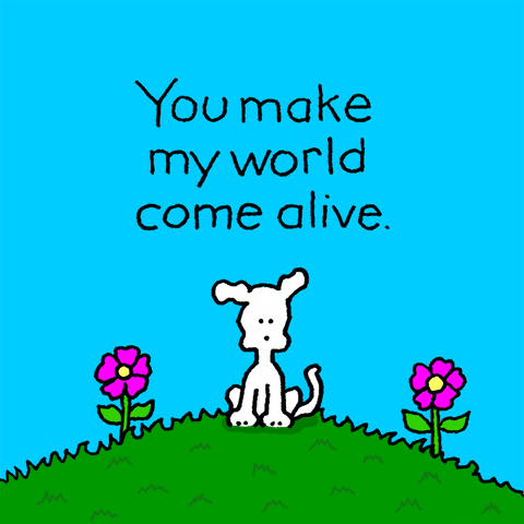 You Mean The World To Me Love GIF by Chippy the Dog