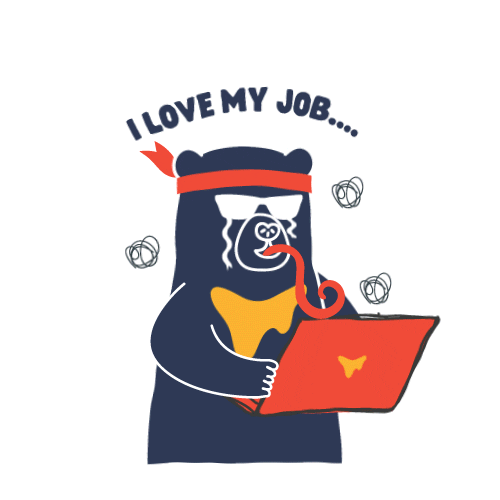 Bask Bear Sticker