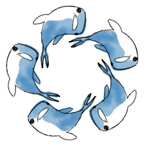 Whale Shark Fresco Sticker