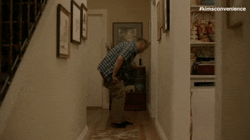 get comfortable end of the day GIF by Kim's Convenience's Convenience