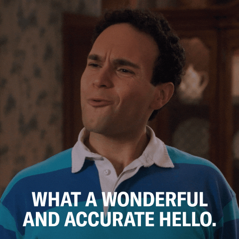 The Goldbergs Hello GIF by ABC Network