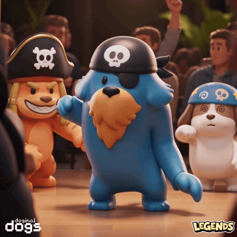 Card Game Dancing GIF by Doginal Dogs