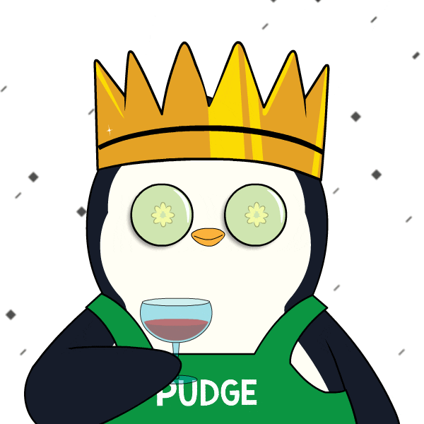 Cheers Penguin GIF by Pudgy Penguins